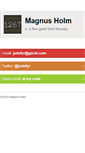 Mobile Screenshot of judofyr.net